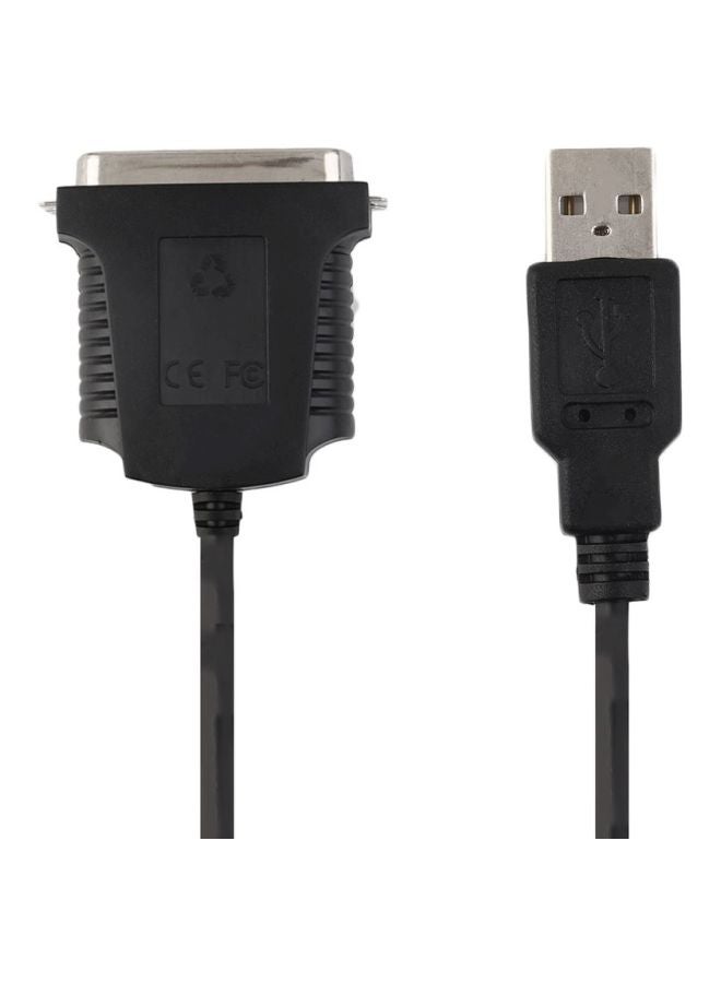 USB To Parallel LPT1 Port Cable Black - Image 5